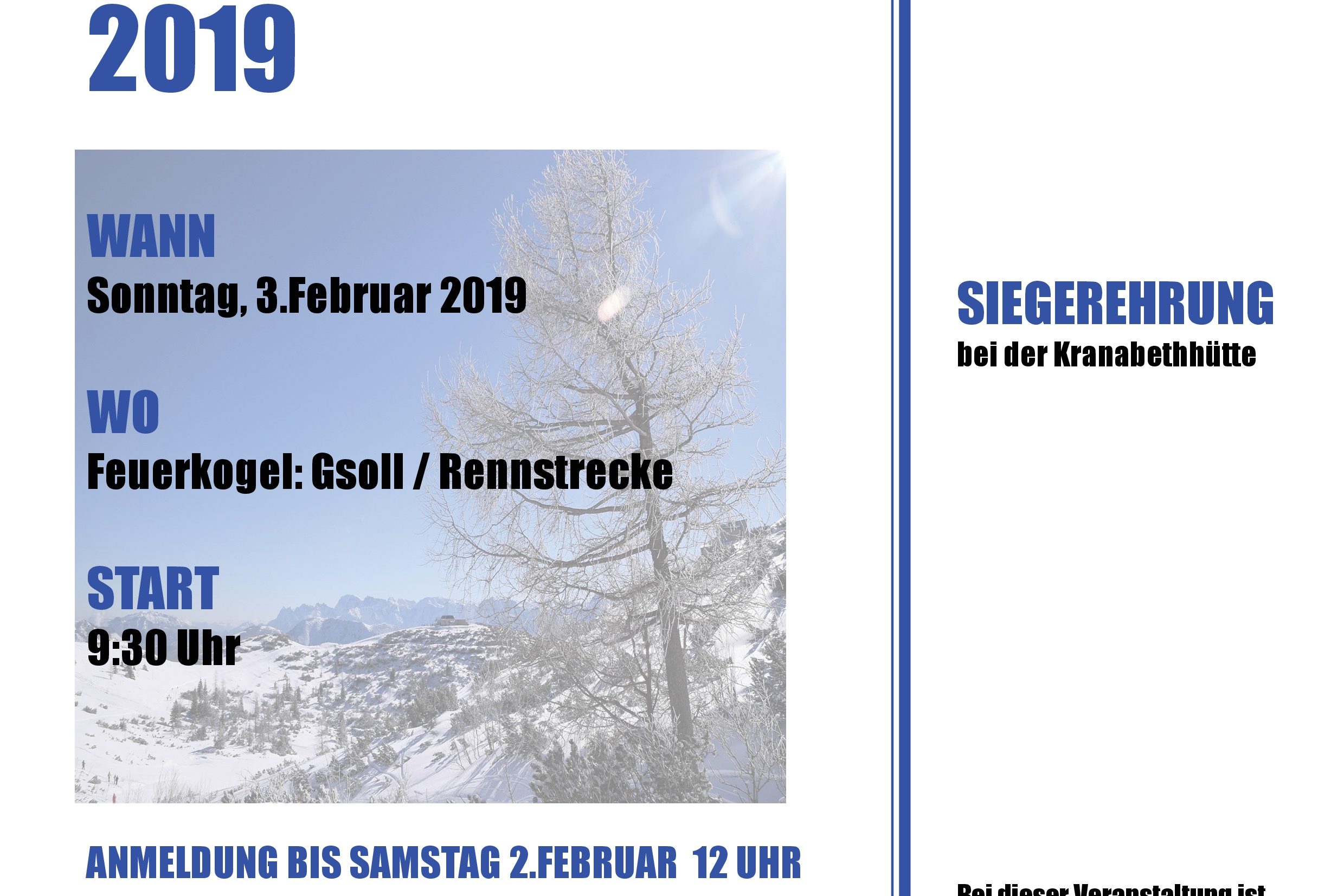 Ortsskimeisterschaft 2019