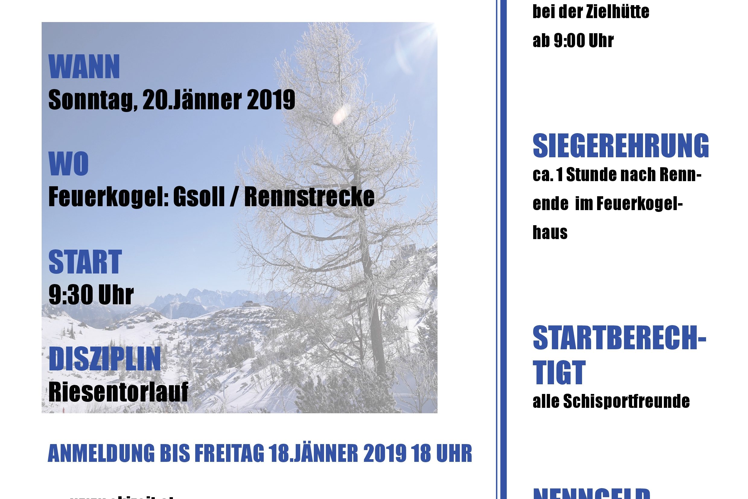 Schneekriterium - 20. Jänner 2019