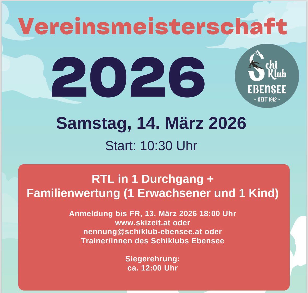 Vereinsmeisterschaft 2026